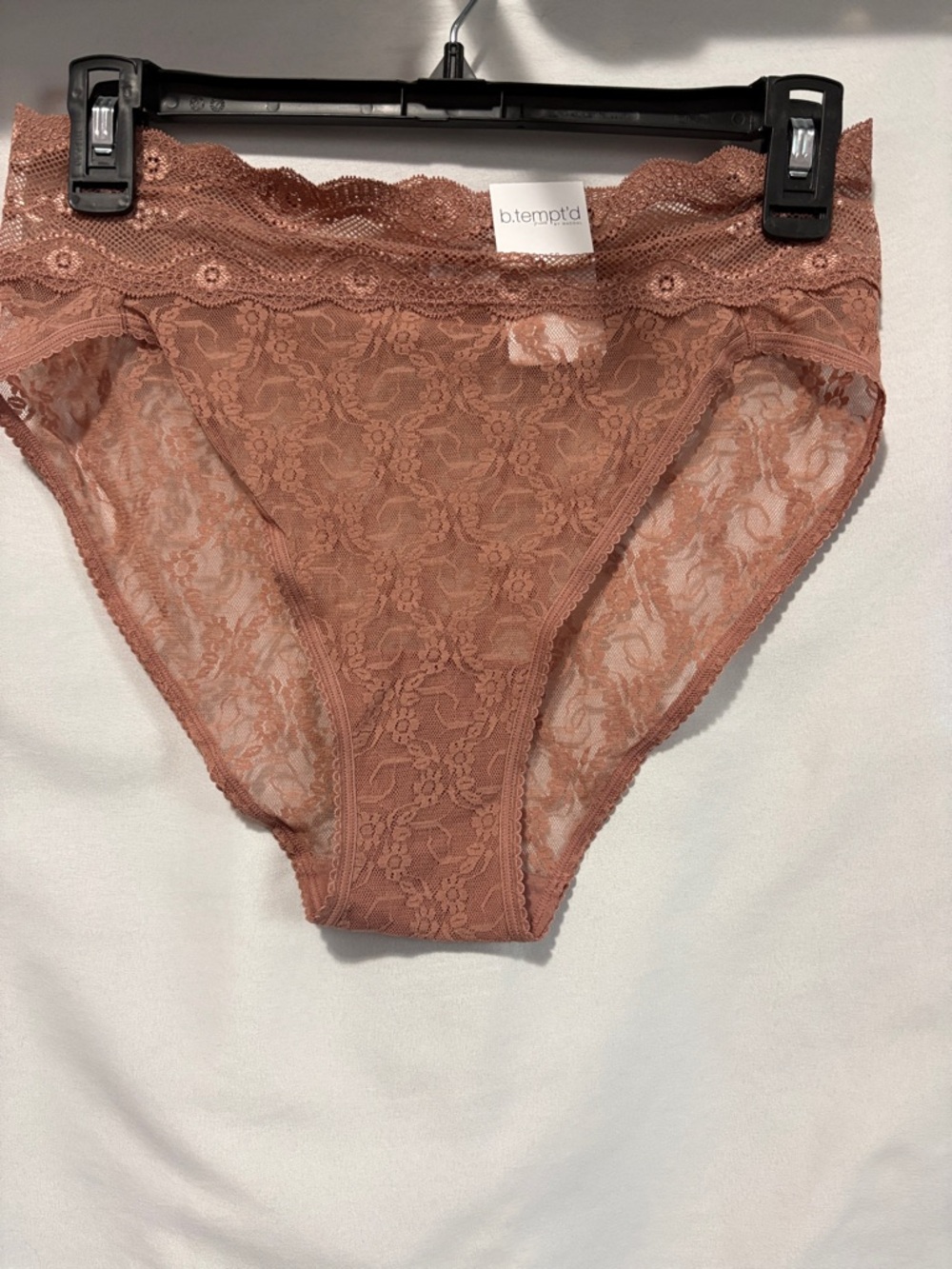 b.tempt'd Lace High-Cut Brief in Rosewood